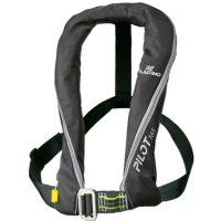 Gilet Gonflable Pilot 165N manuel avec harnais par Plastimo, Noir