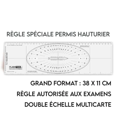 Règle Hauturière Ovale économique SANS PERSONNALISATION - FlashTide