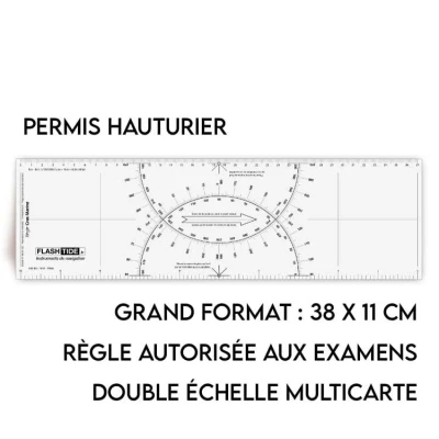 Règle Cras Marine noire économique SANS PERSONNALISATION - FlashTide