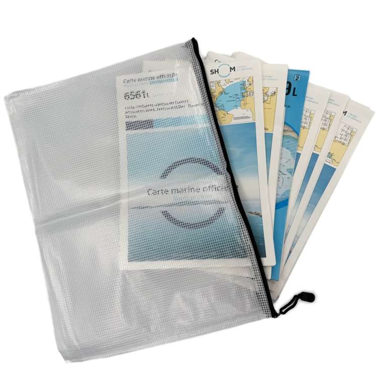 Pochette range carte marine FlashTide - FlashTide