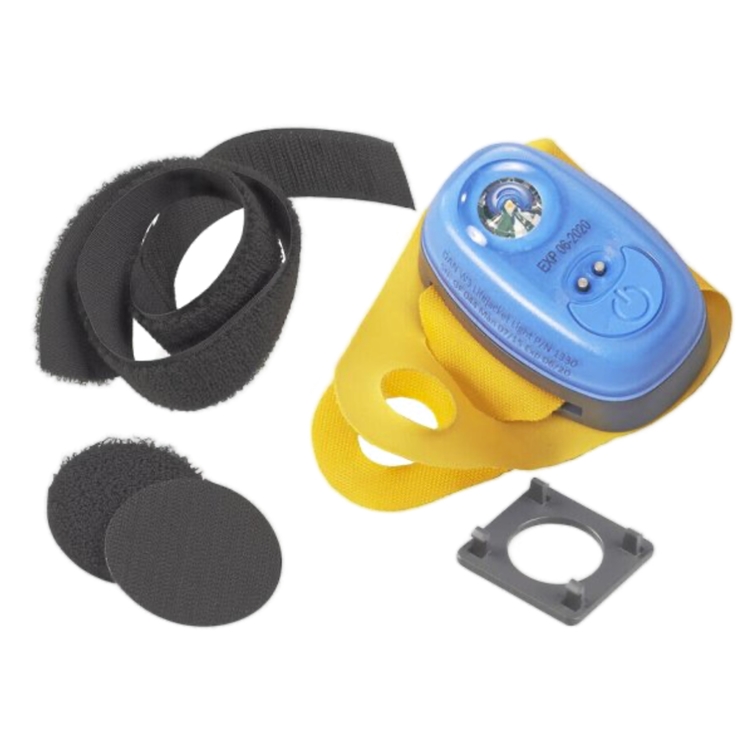 Lampe flash LED W3 FlashTide, visibilit� 2 MN et autonomie 8h SOLAS avec muti-supports pour gilet de sauvetage - Daniamant 