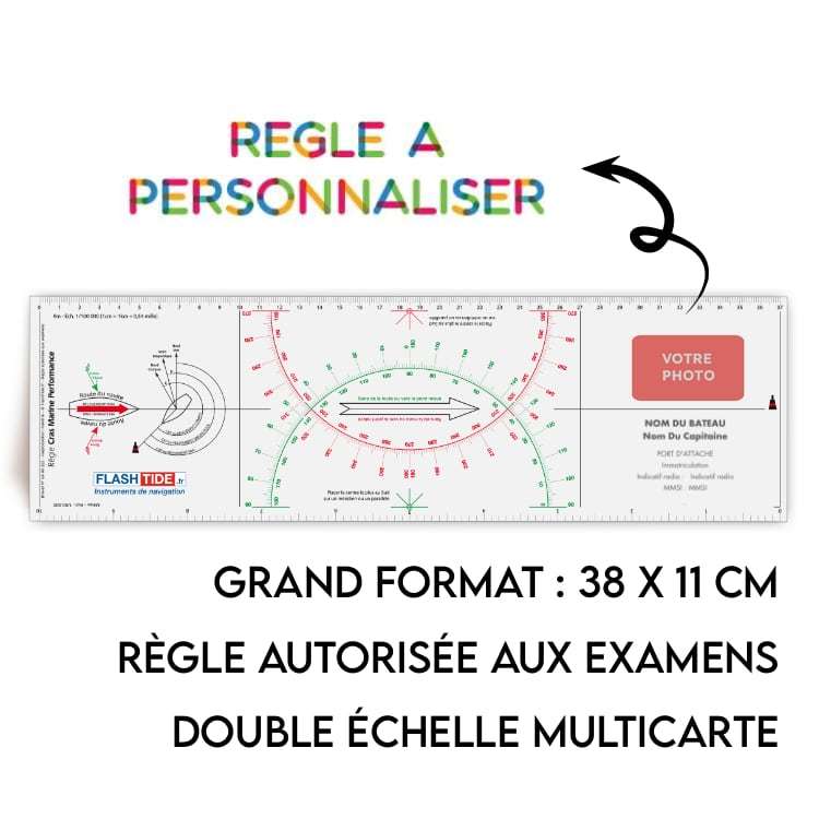 Rgle Cras Marine Performance tricolore personnalise avec votre logo - FlashTide